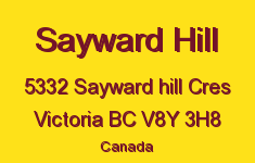 Sayward Hill 5332 Sayward Hill V8Y 3H8